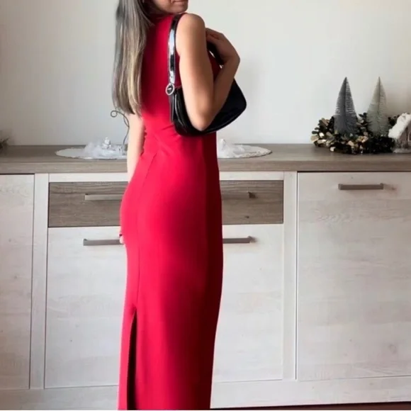 Zara Red Midi Dress - Picture 11 of 11